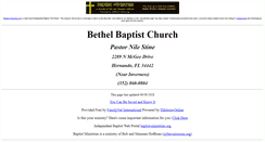 Desktop Screenshot of bethel-baptist-online.org