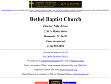 Tablet Screenshot of bethel-baptist-online.org